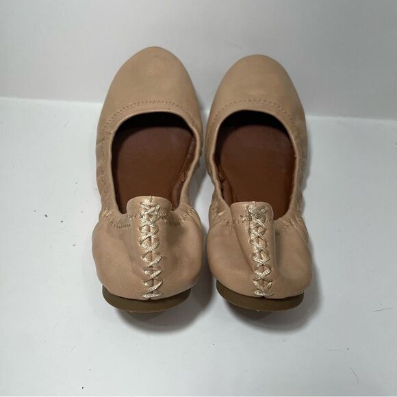 Lucky Brand Tan Leather Round Toe Ballet Flats - Picture 5 of 8
